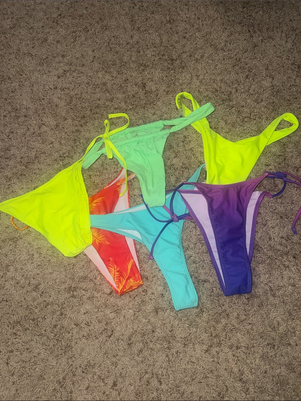 Women’s Neon & Pastel Bikini Bottoms Pack - Multiple Colors